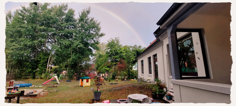 Ein wunderschöner Regenbogen